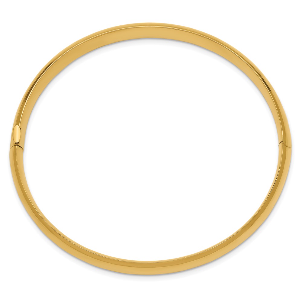 10k 5/16 High Polished Hinged Bangle Bracelet (10HP5/16)
