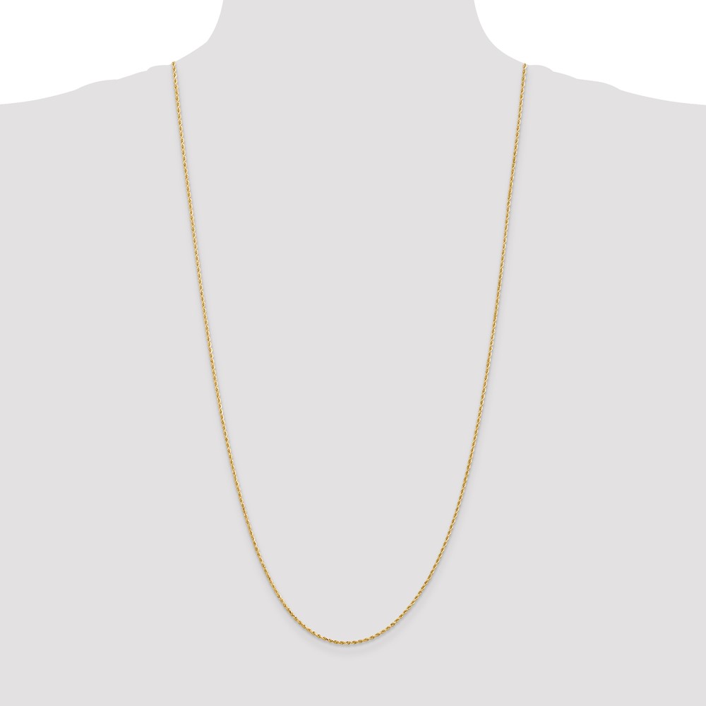 10k 1.5mm Diamond-cut Rope Chain (10K012-30)