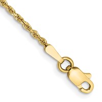 10K 1.5mm Diamond-cut Rope Chain view 1