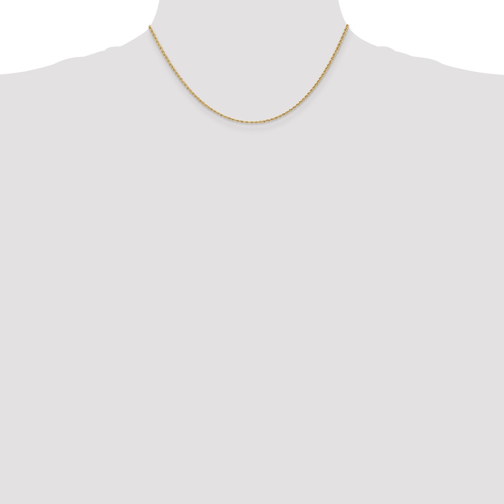 10k 1.50mm Regular Rope Chain (10K012S-16)