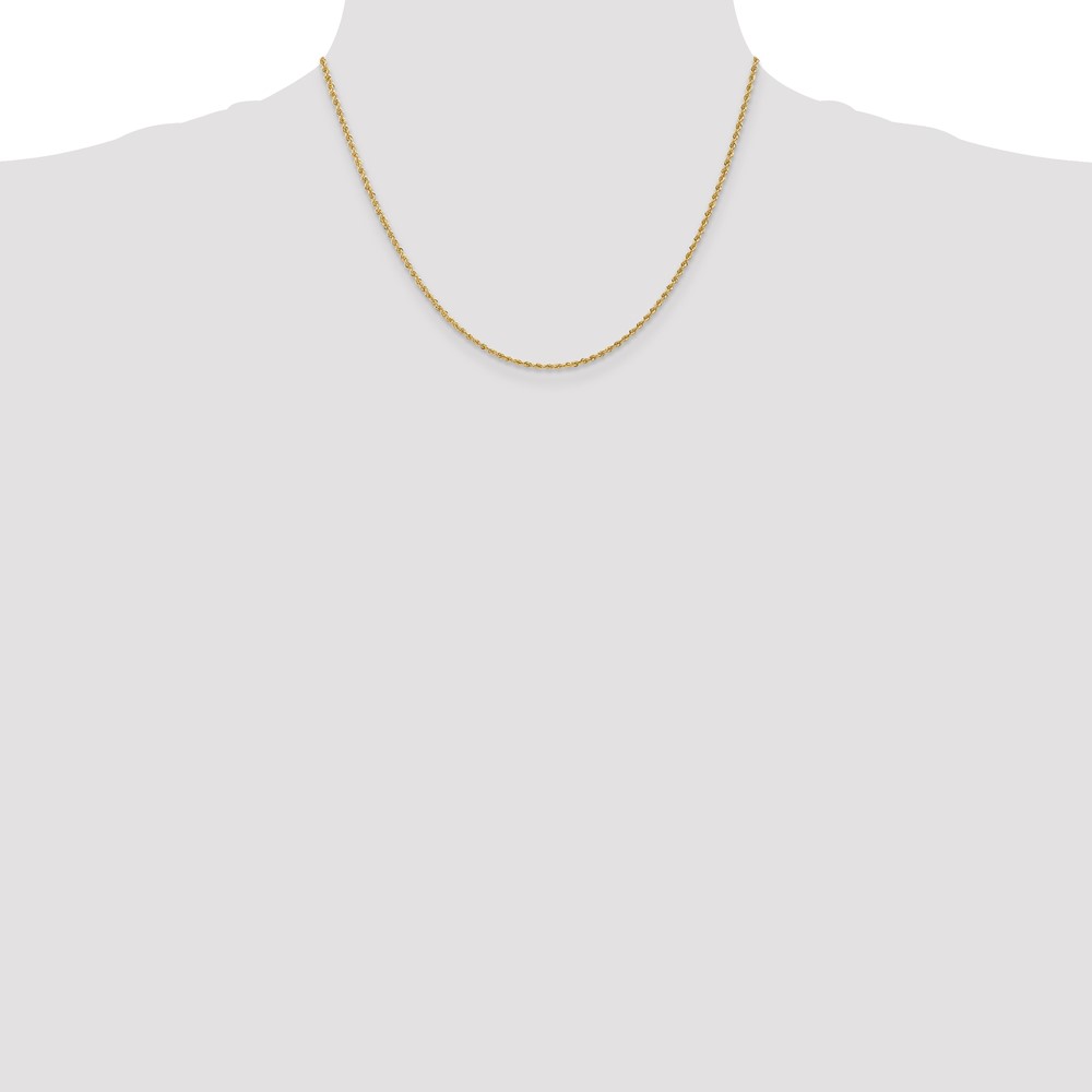 10k 1.50mm Regular Rope Chain (10K012S-18)