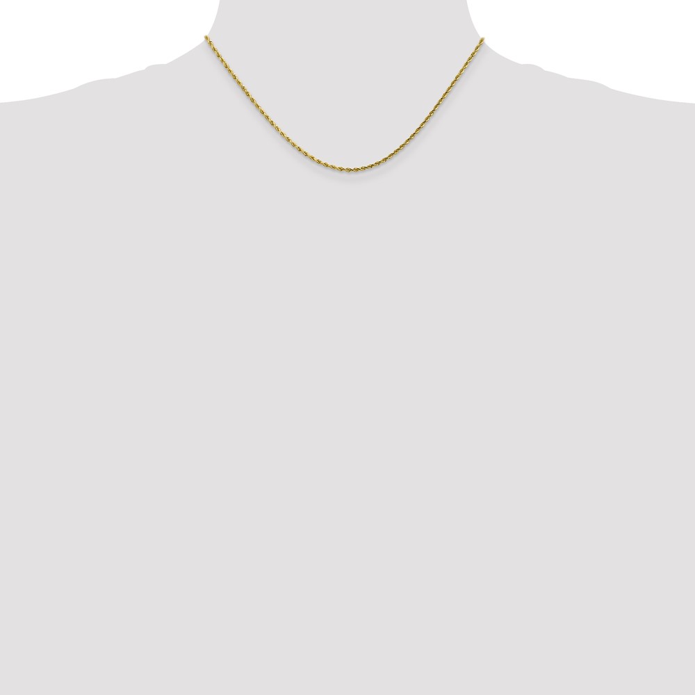10k 1.75mm Diamond-cut Rope Chain (10K014-16)