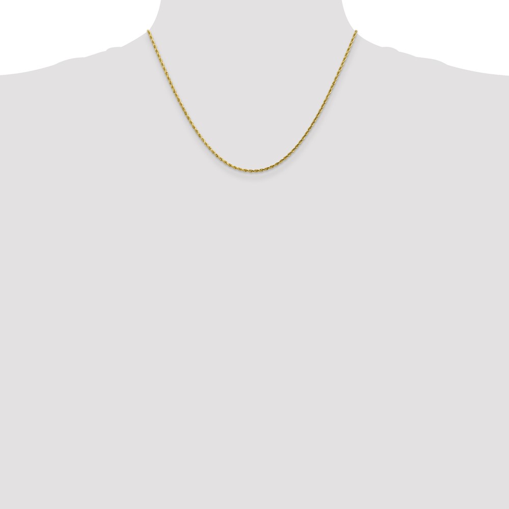 10k 1.75mm Diamond-cut Rope Chain (10K014-18)