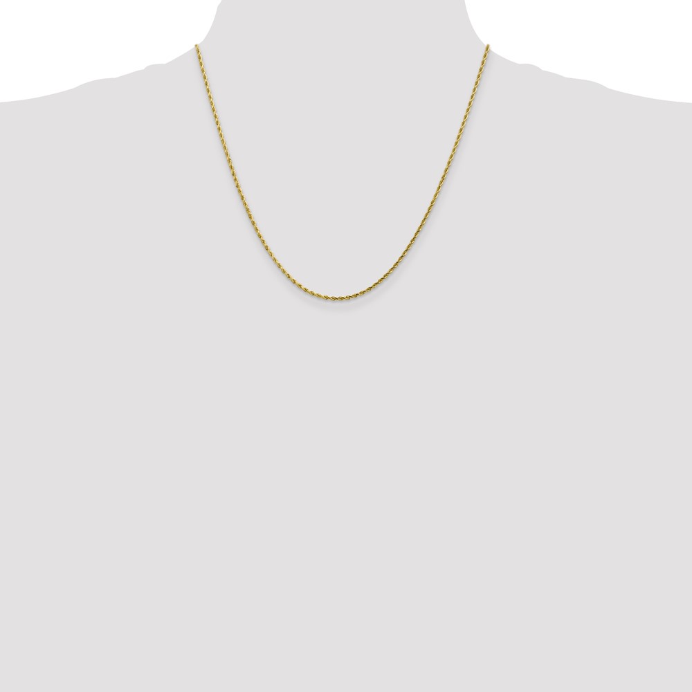10k 1.75mm Diamond-cut Rope Chain (10K014-20)