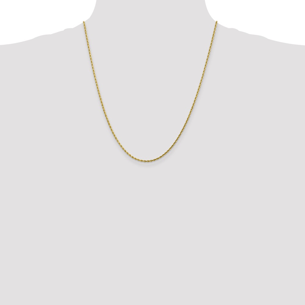 10k 1.75m Diamond-cut Rope Chain (10K014-22)