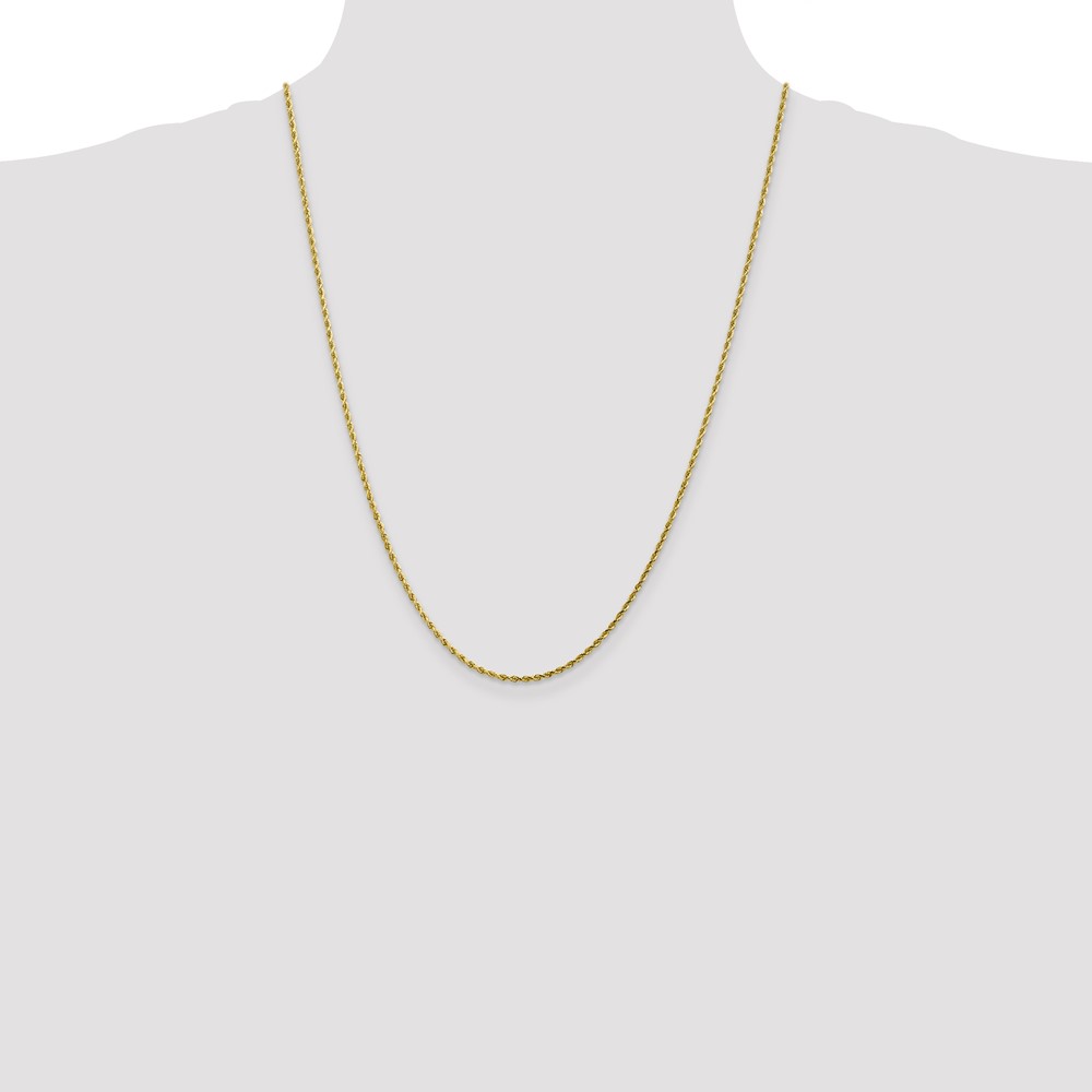 10k 1.75mm Diamond-cut Rope Chain (10K014-24)