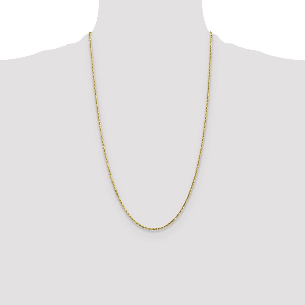 10k 1.75mm Diamond-cut Rope Chain (10K014-26)