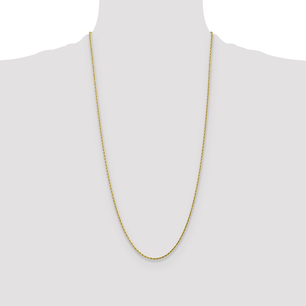 10k 1.75mm Diamond-cut Rope Chain (10K014-28)