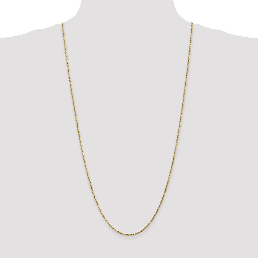 10k 1.75mm Diamond-cut Rope Chain (10K014-30)