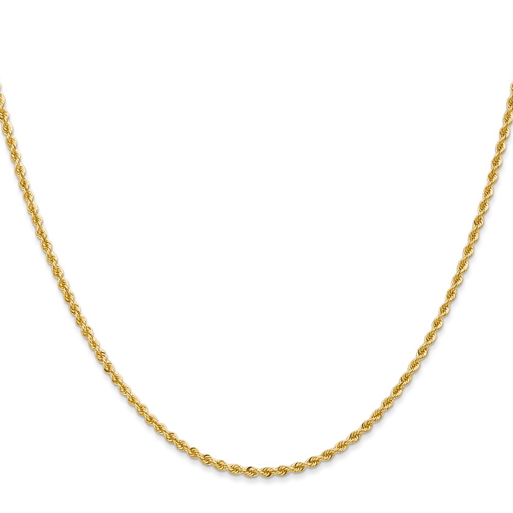 10k 2mm Regular Rope Chain (10K014S-22)