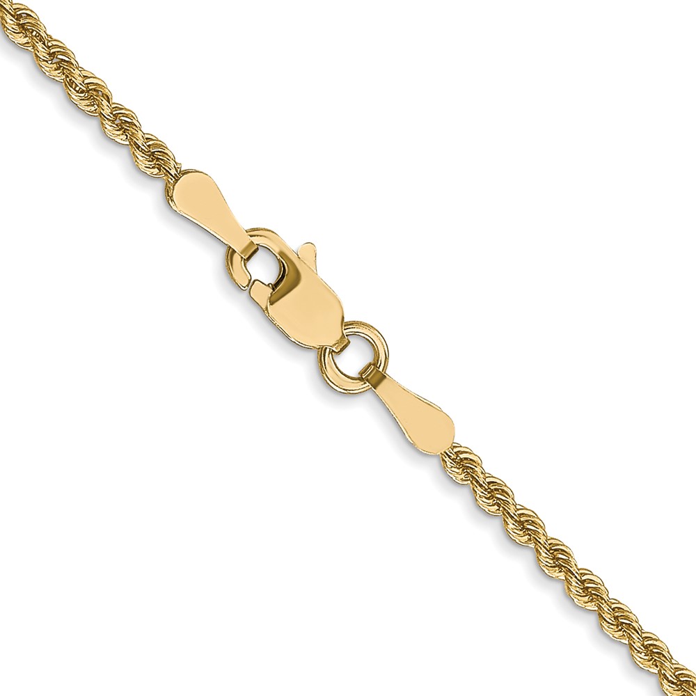 10k 2mm Regular Rope Chain (10K014S-22)