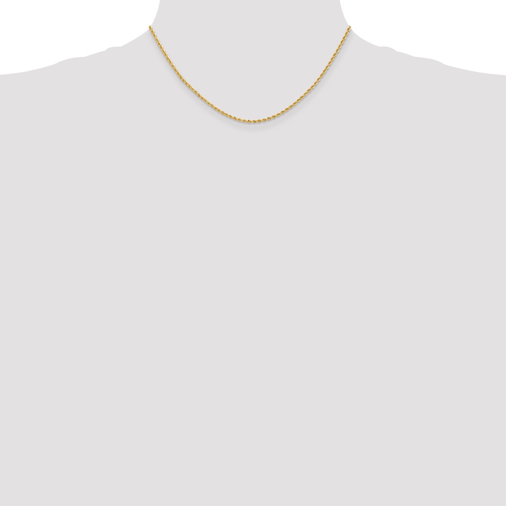 10k 2mm Regular Rope Chain (10K014S-16)