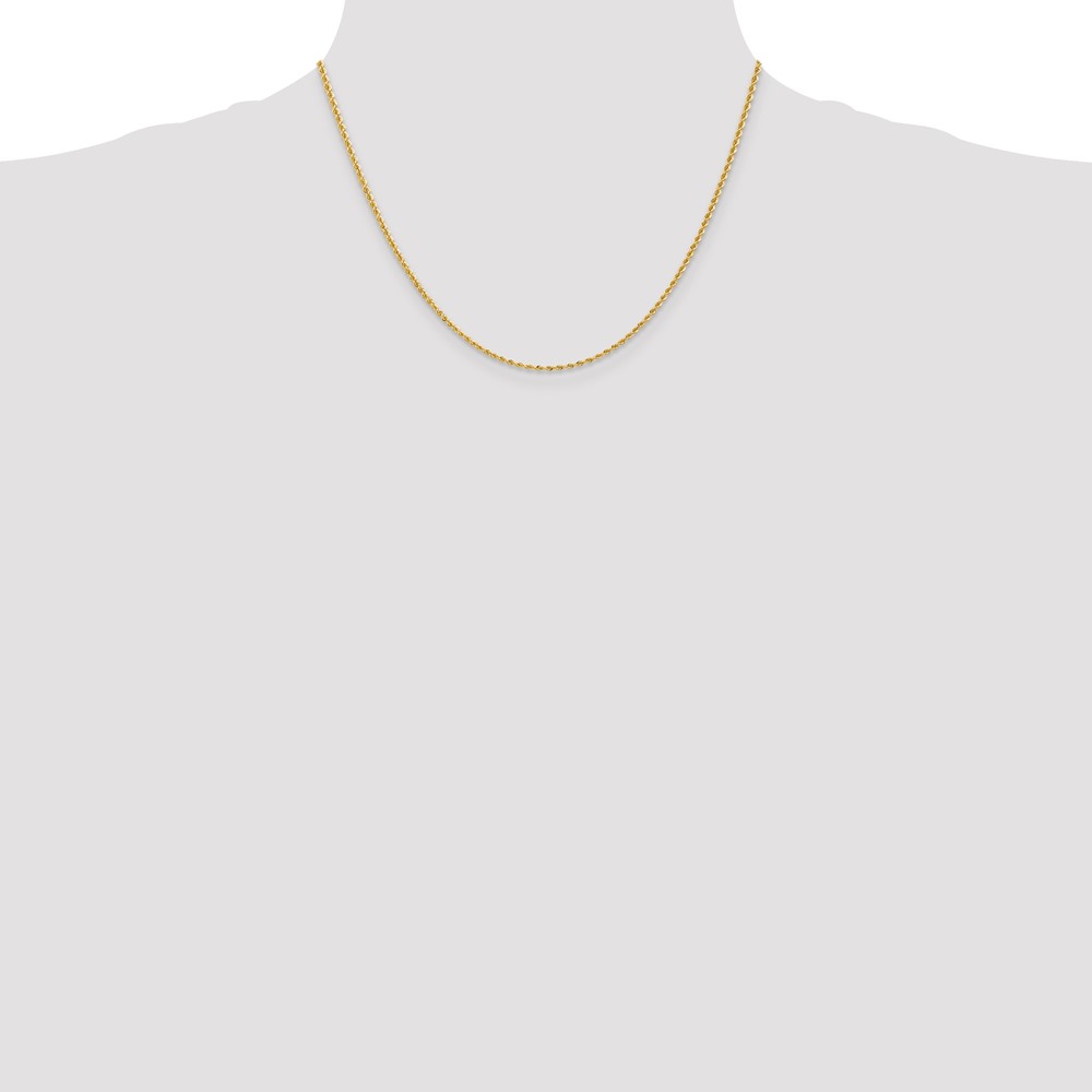 10k 2mm Regular Rope Chain (10K014S-18)