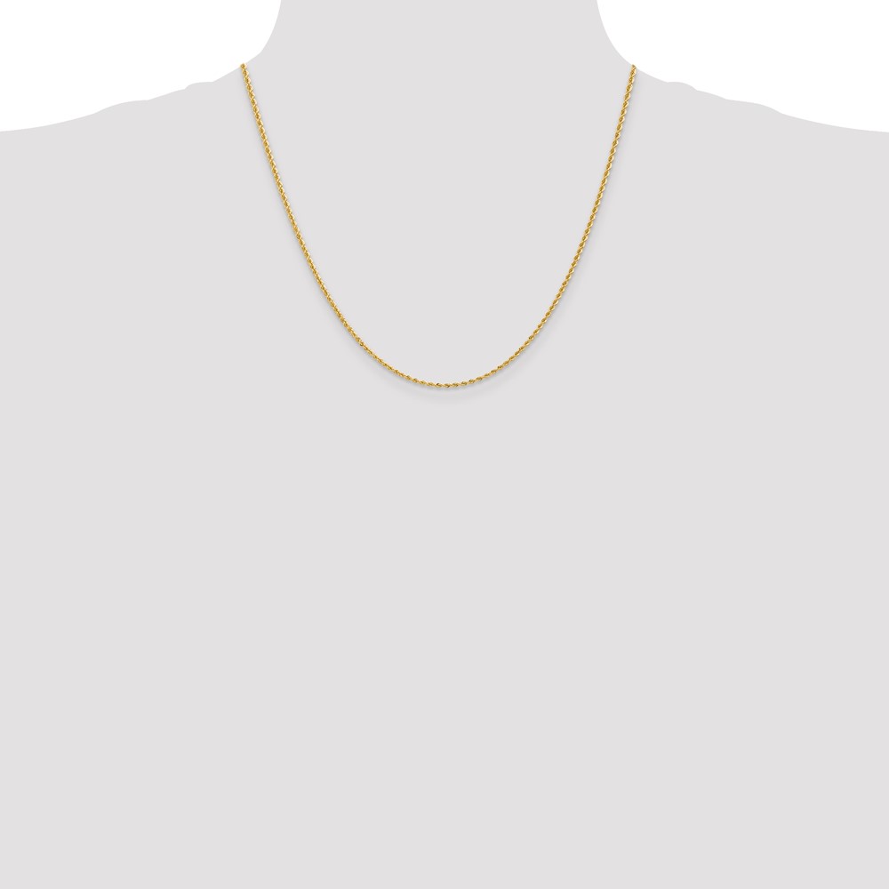 10k 2mm Regular Rope Chain (10K014S-20)