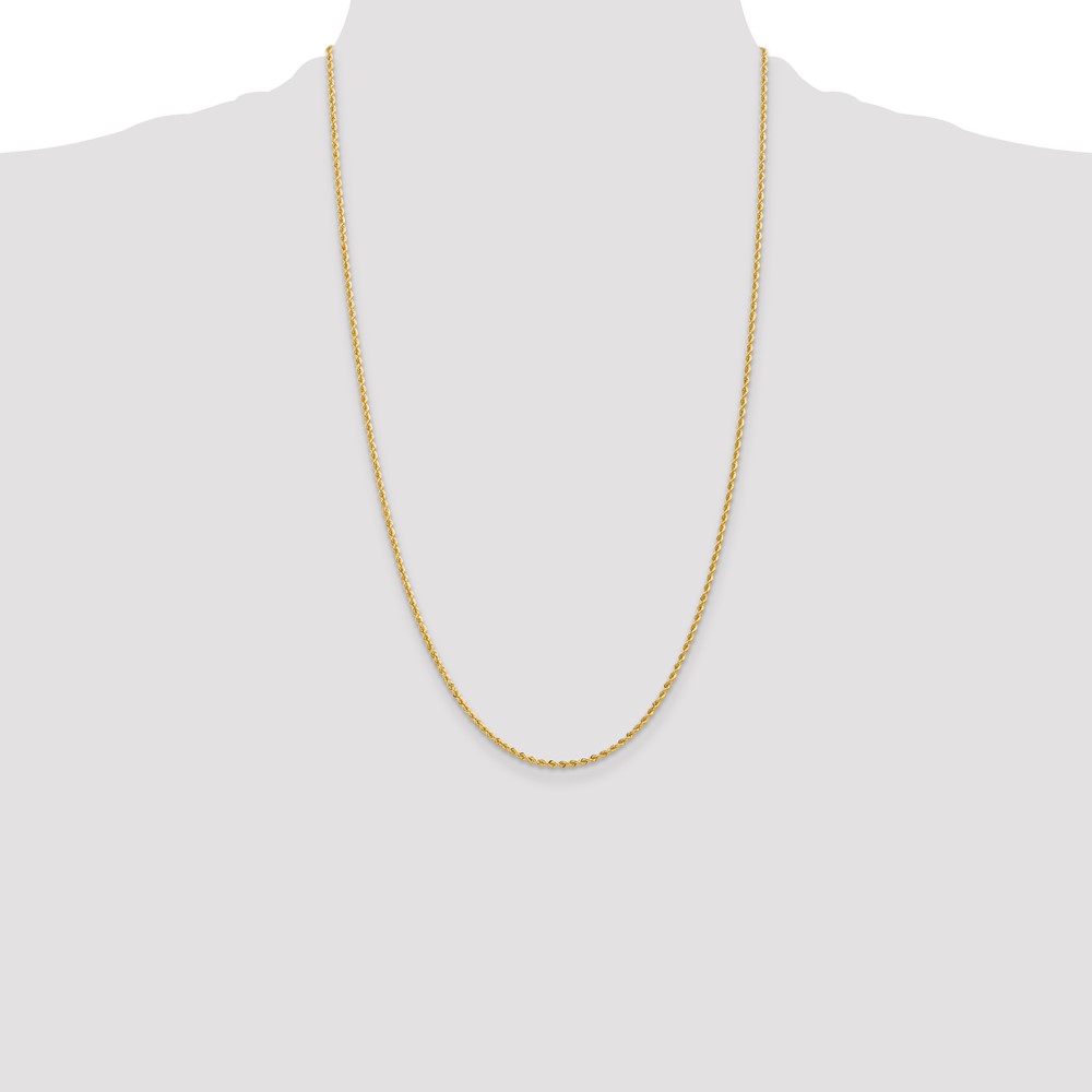 10k 2mm Regular Rope Chain (10K014S-26)