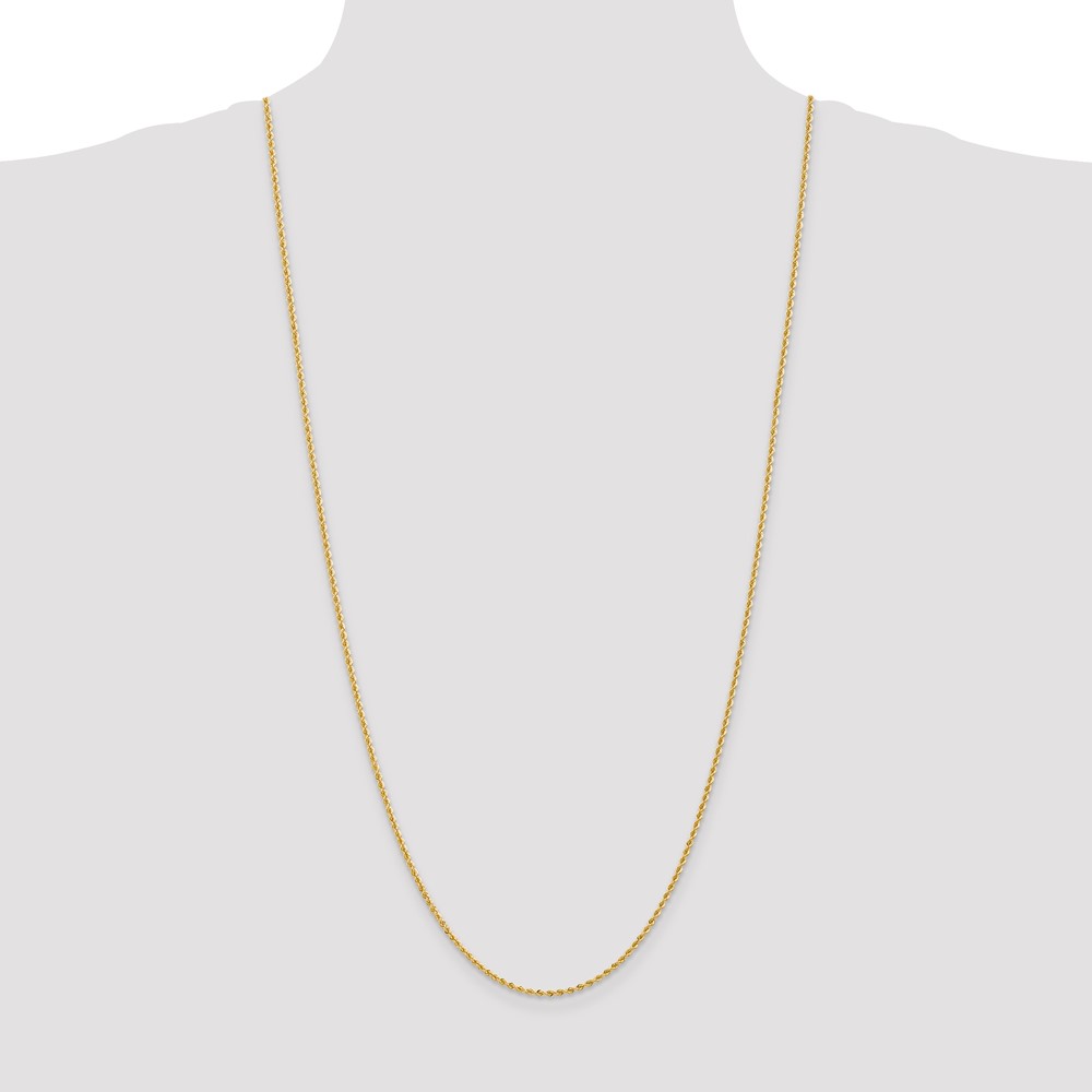 10k 2mm Regular Rope Chain (10K014S-30)