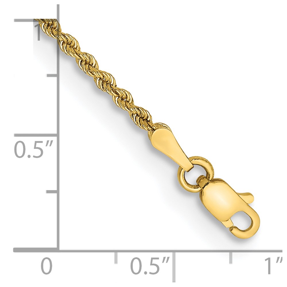 10k 2mm Regular Rope Chain (10K014S-7)