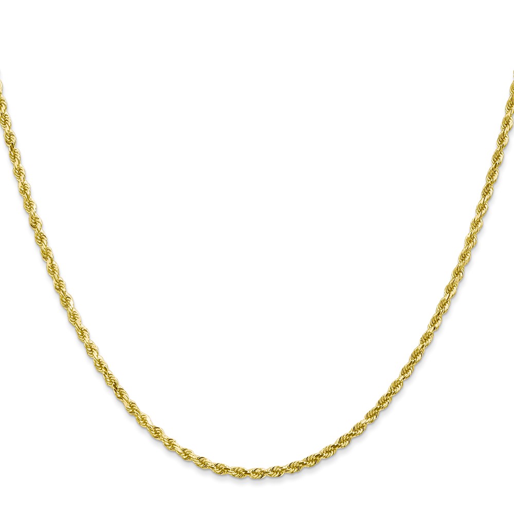 10k 2mm Diamond-cut Rope Chain (10K016-28)