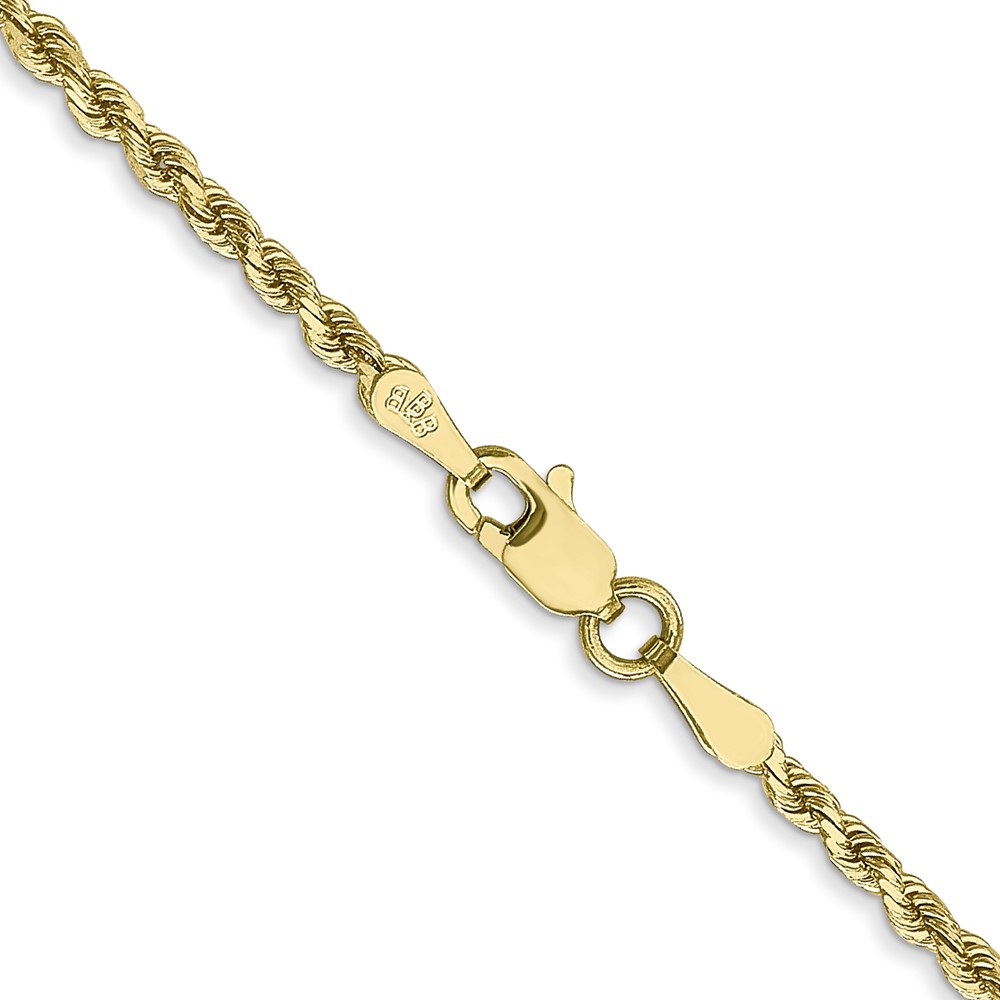 10k 2mm Diamond-cut Rope Chain (10K016-28)
