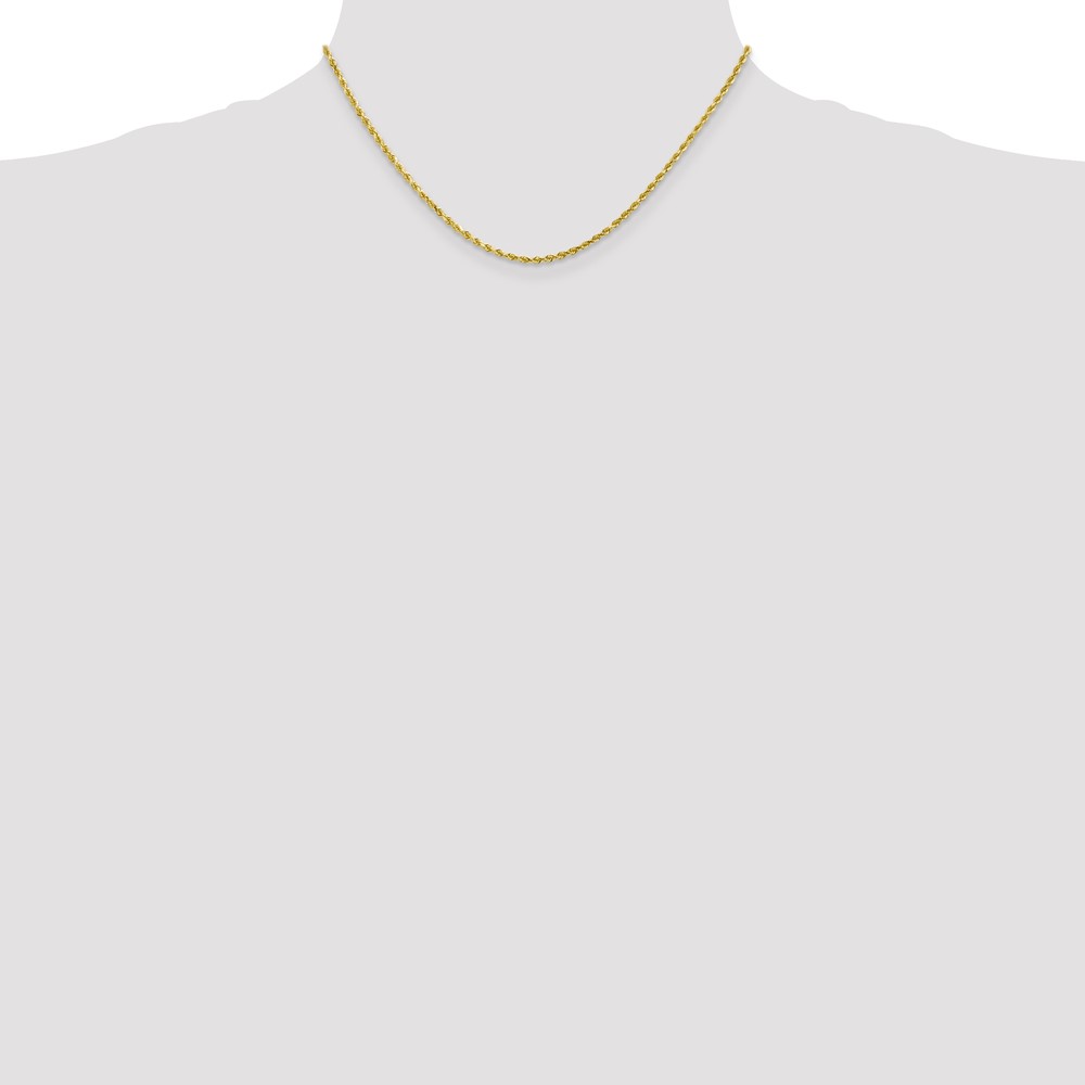 10k 2mm Diamond-cut Rope Chain (10K016-16)