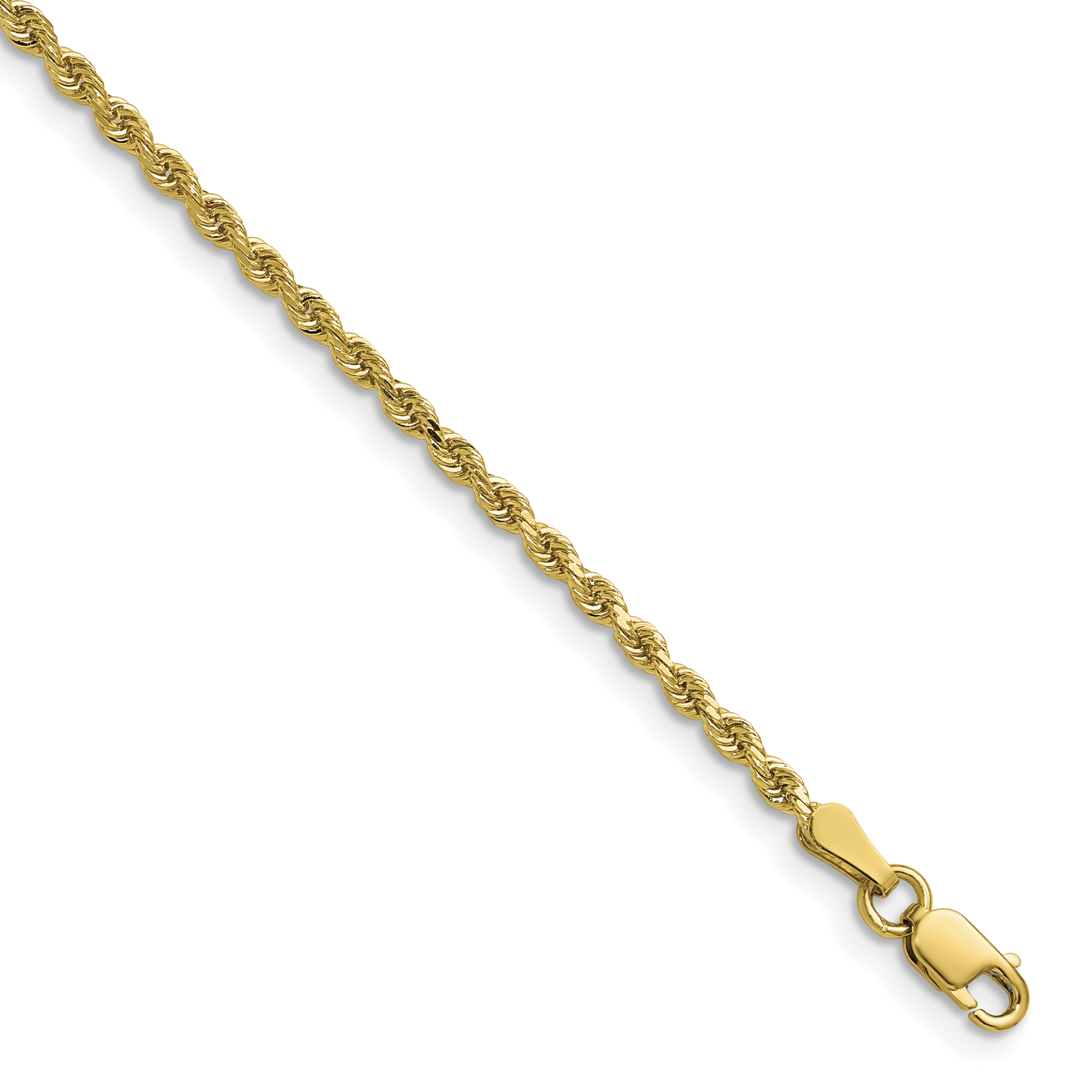 10k 2mm Diamond-cut Rope Chain (10K016-16)