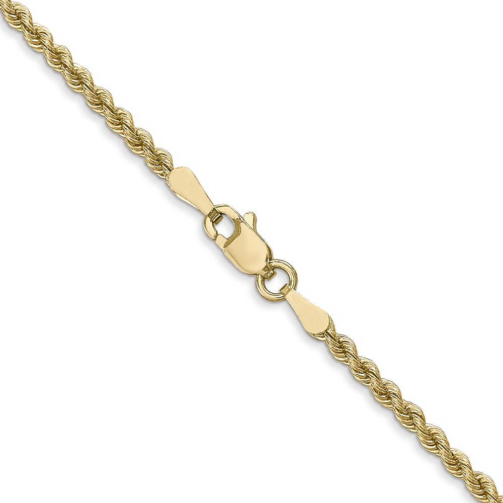 10k 2.25mm Regular Rope Chain (10K016S-22)