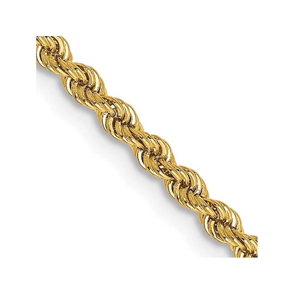 10k 2.25mm Regular Rope Chain (10K016S-16)