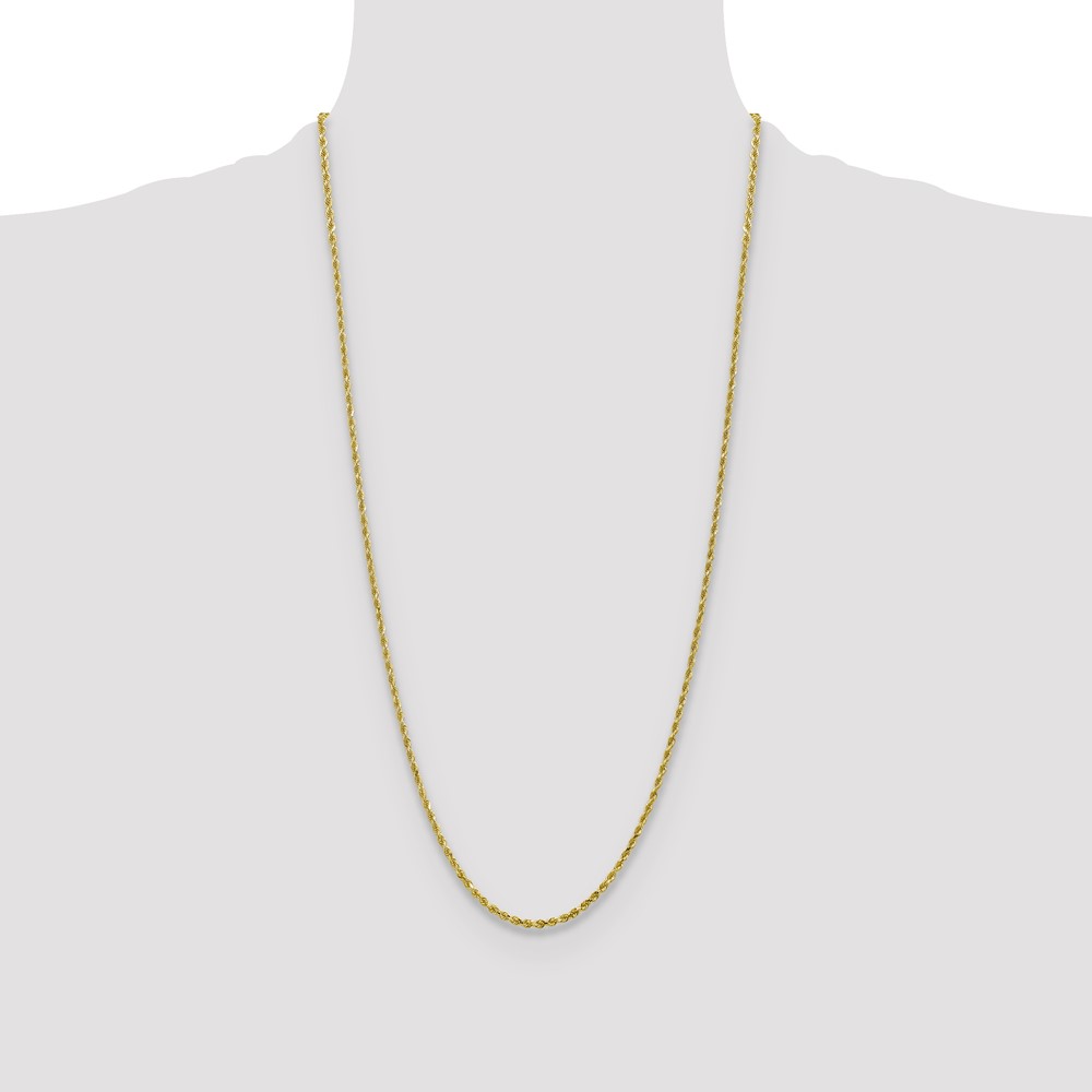 10k 2.25mm Diamond-cut Rope Chain (10K018-28)