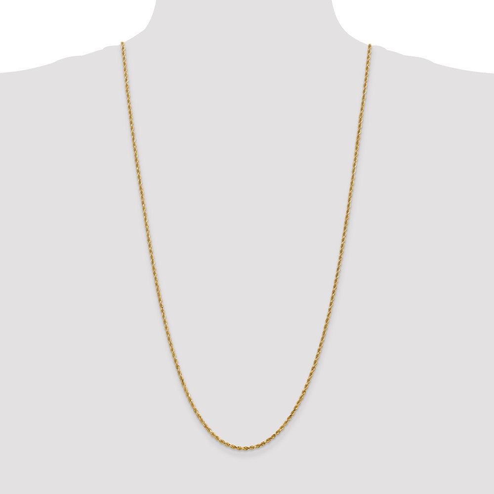 10k 2.25mm Diamond-cut Rope Chain (10K018-30)
