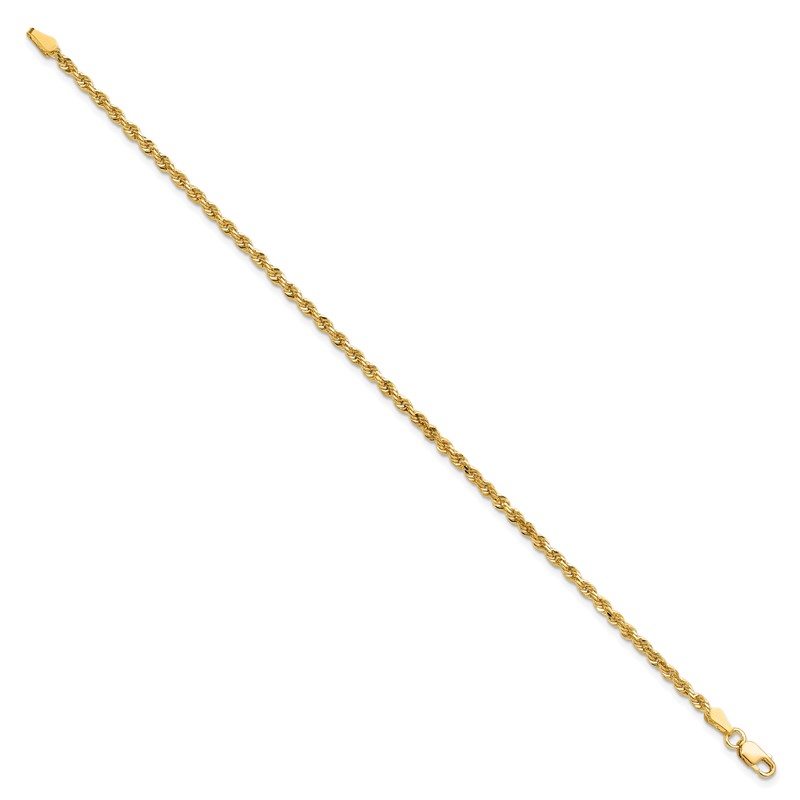 10k 2.25mm Diamond-cut Rope Chain