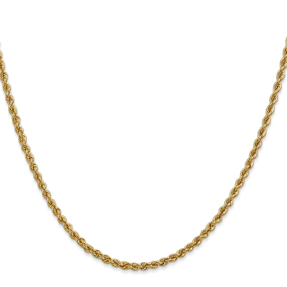 10k 2.5mm Regular Rope Chain (10K018S-24)
