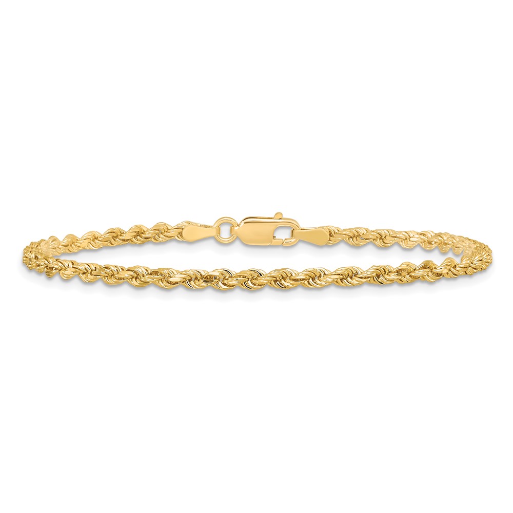 10k 2.75mm Diamond-cut Rope Chain (10K021-8)