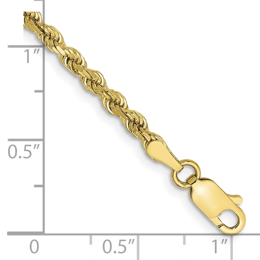 10k 2.75mm Diamond-cut Rope Chain (10K021-8)