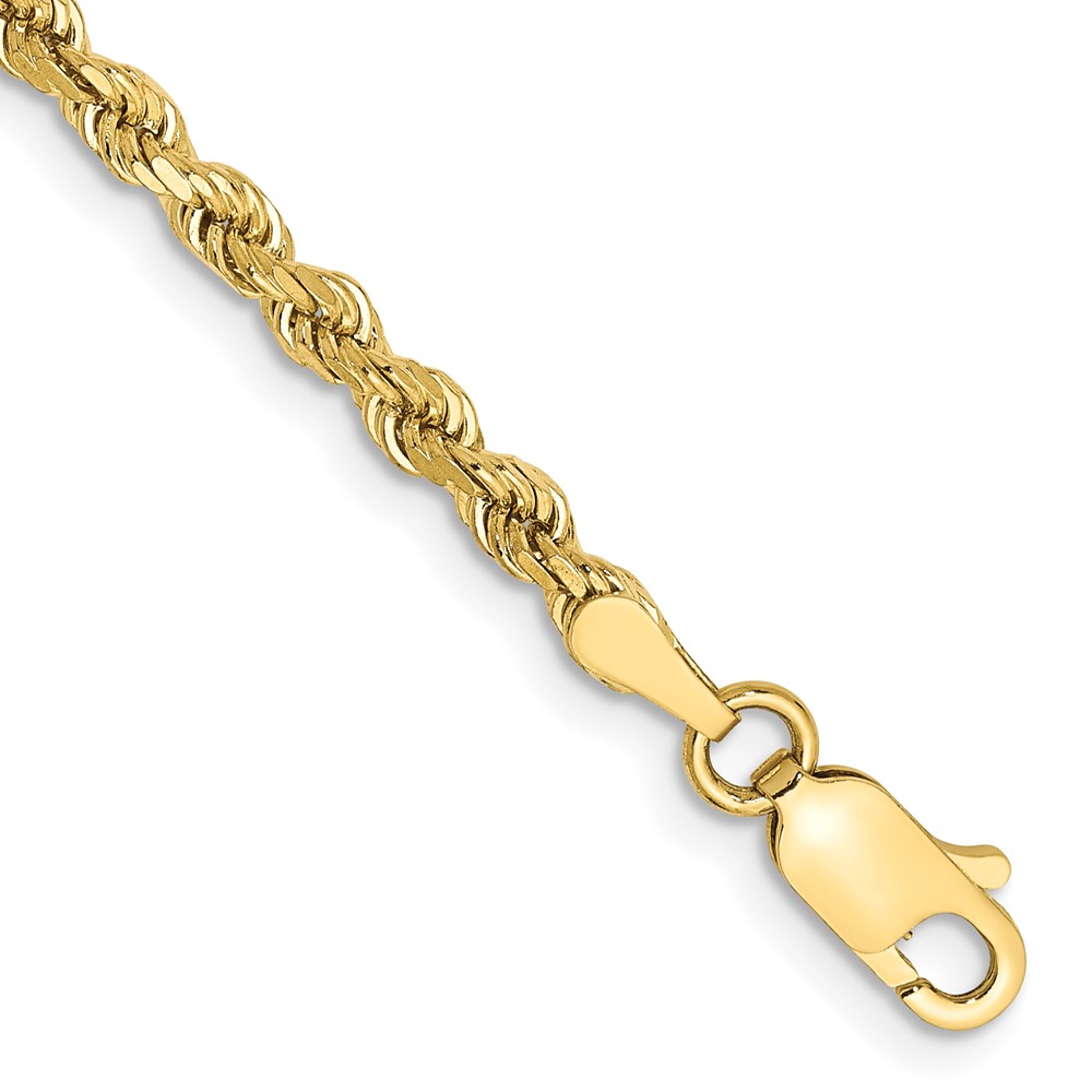 10k 2.75mm Diamond-cut Rope Chain (10K021-7)
