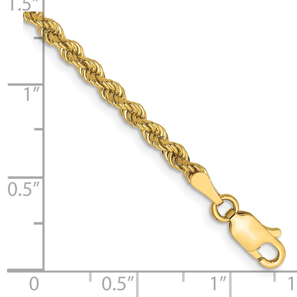 10k 2.75mm Regular Rope Chain (10K021S-7)