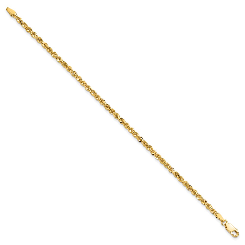 10k 3mm Diamond-cut Rope Chain (10K023-8)