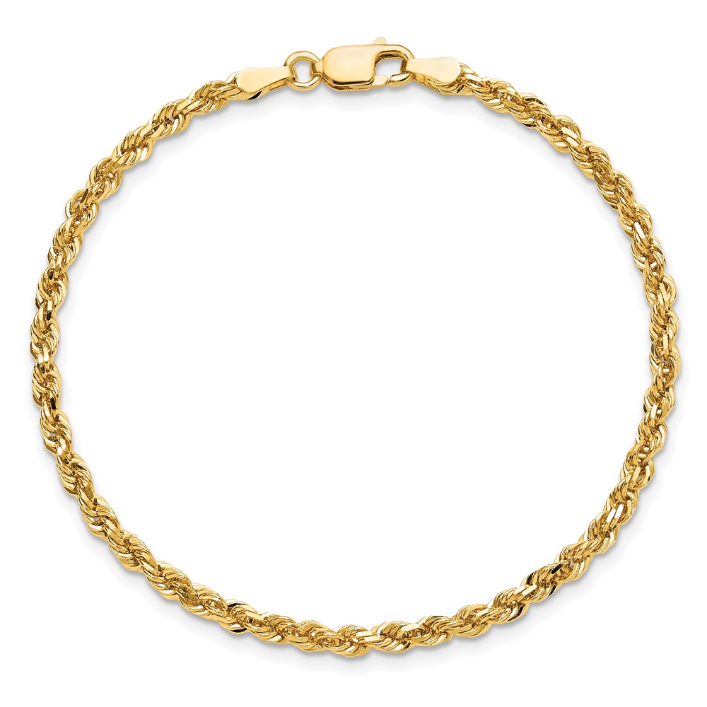 10k 3mm Diamond-cut Rope Chain (10K023-8)