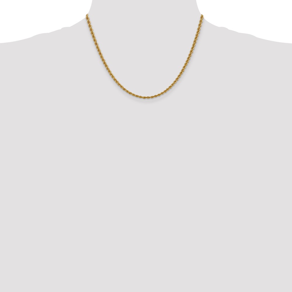10k 3mm Regular Rope Chain (10K023S-18)