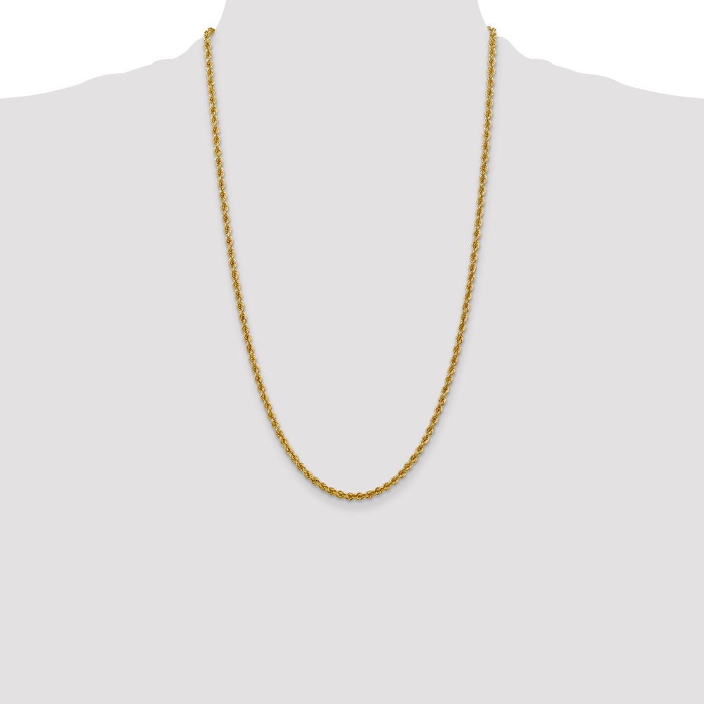 10k 3mm Regular Rope Chain (10K023S-26)
