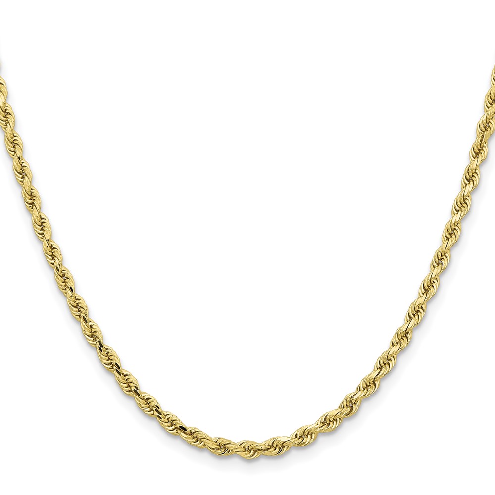 10k 3.25mm Diamond-cut Rope Chain (10K024-22)