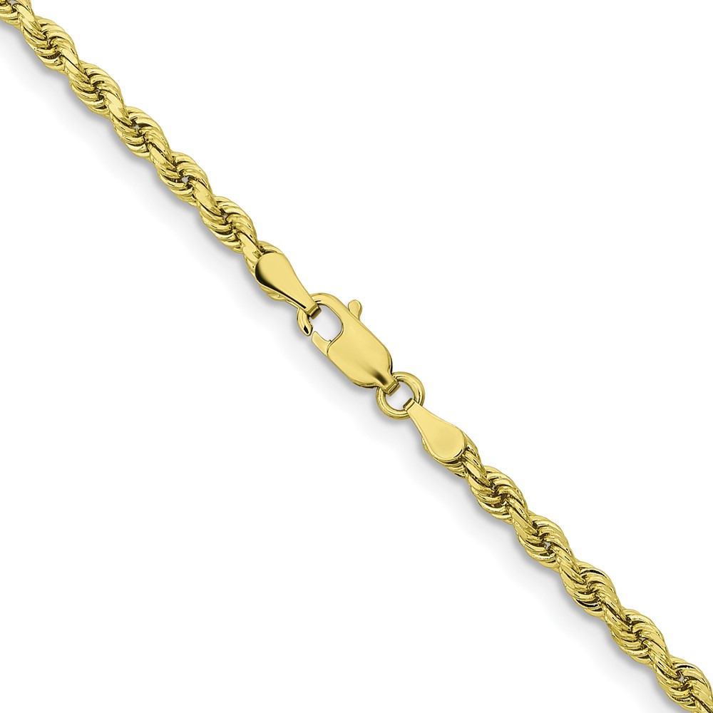 10k 3.25mm Diamond-cut Rope Chain (10K024-22)