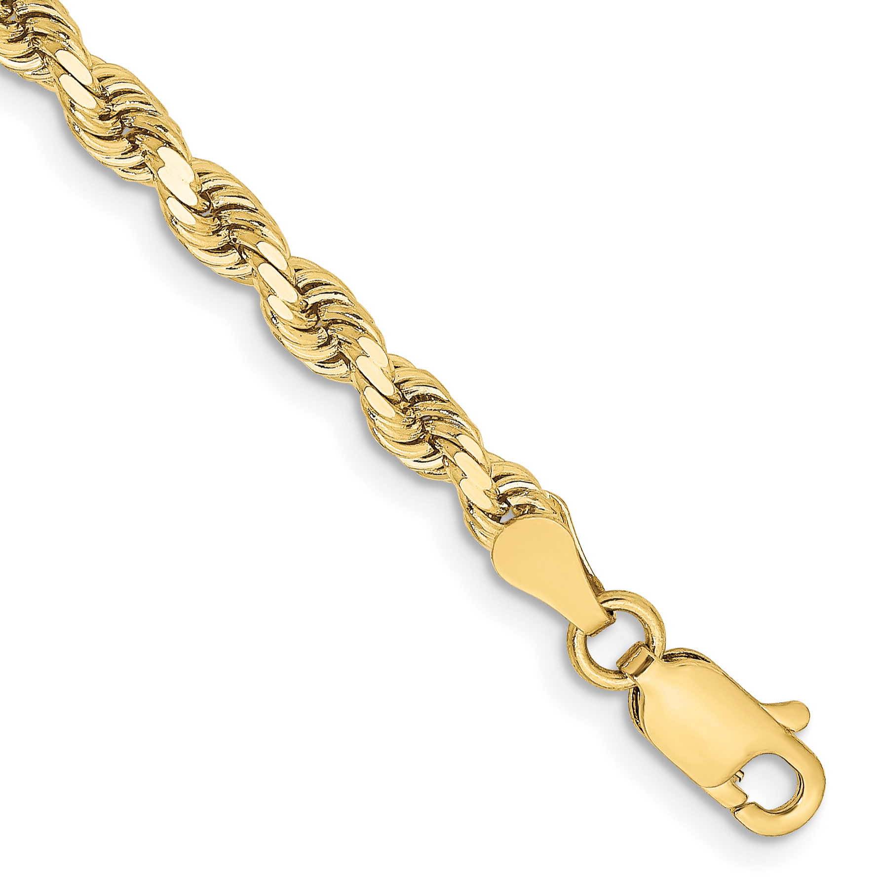 10k 3.25mm Diamond-cut Rope Chain (10K024-9)