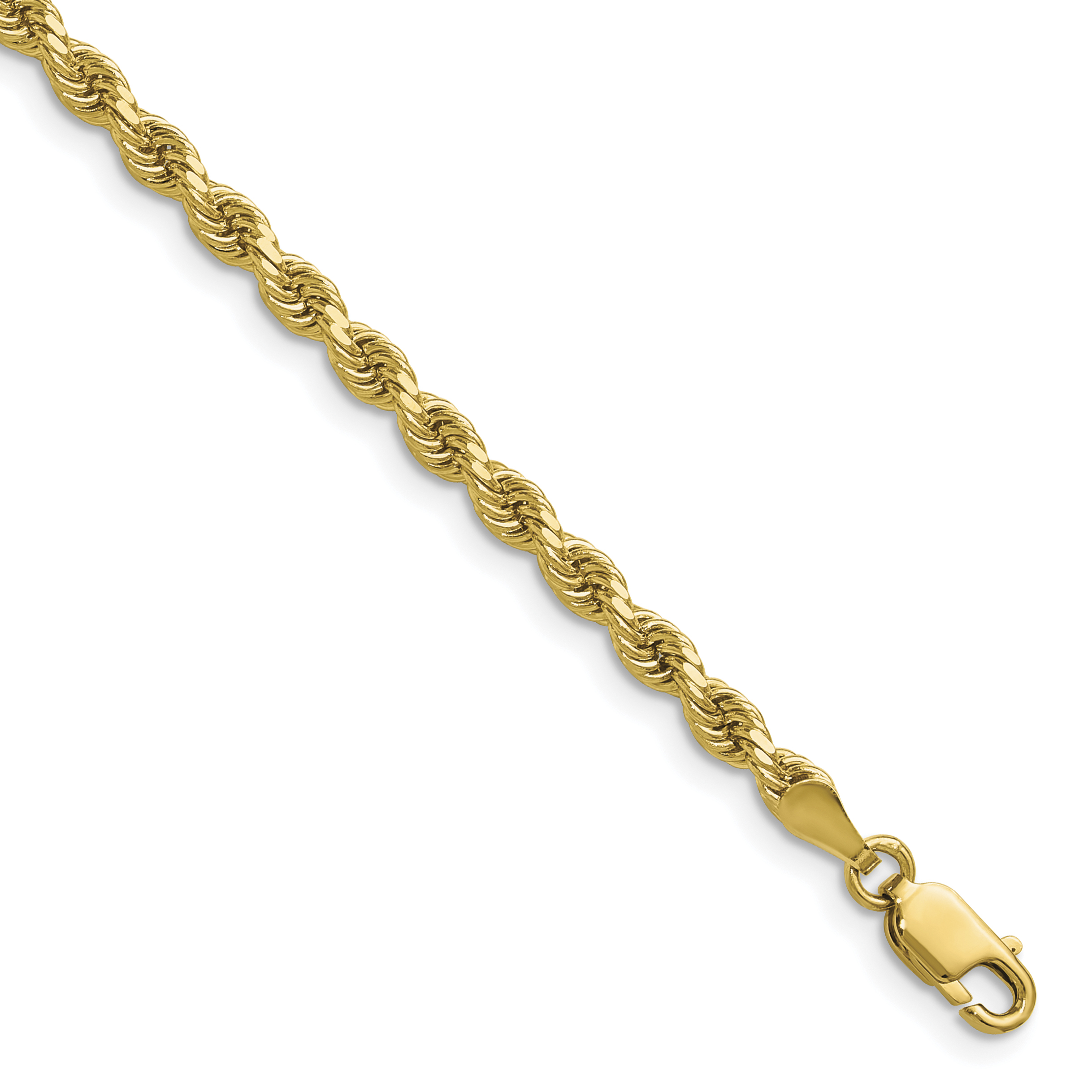 10k 3.25mm Diamond-cut Rope Chain (10K024-18)