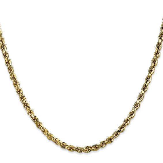 10k 3.5mm Diamond-Cut Rope Chain (Per Inch)