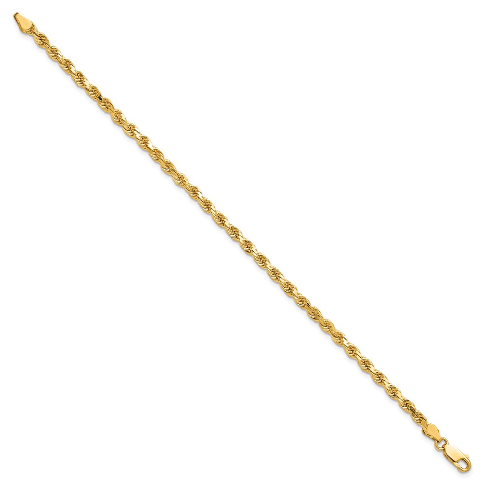 10k 3.5mm Diamond-cut Rope Chain (10K025-8)