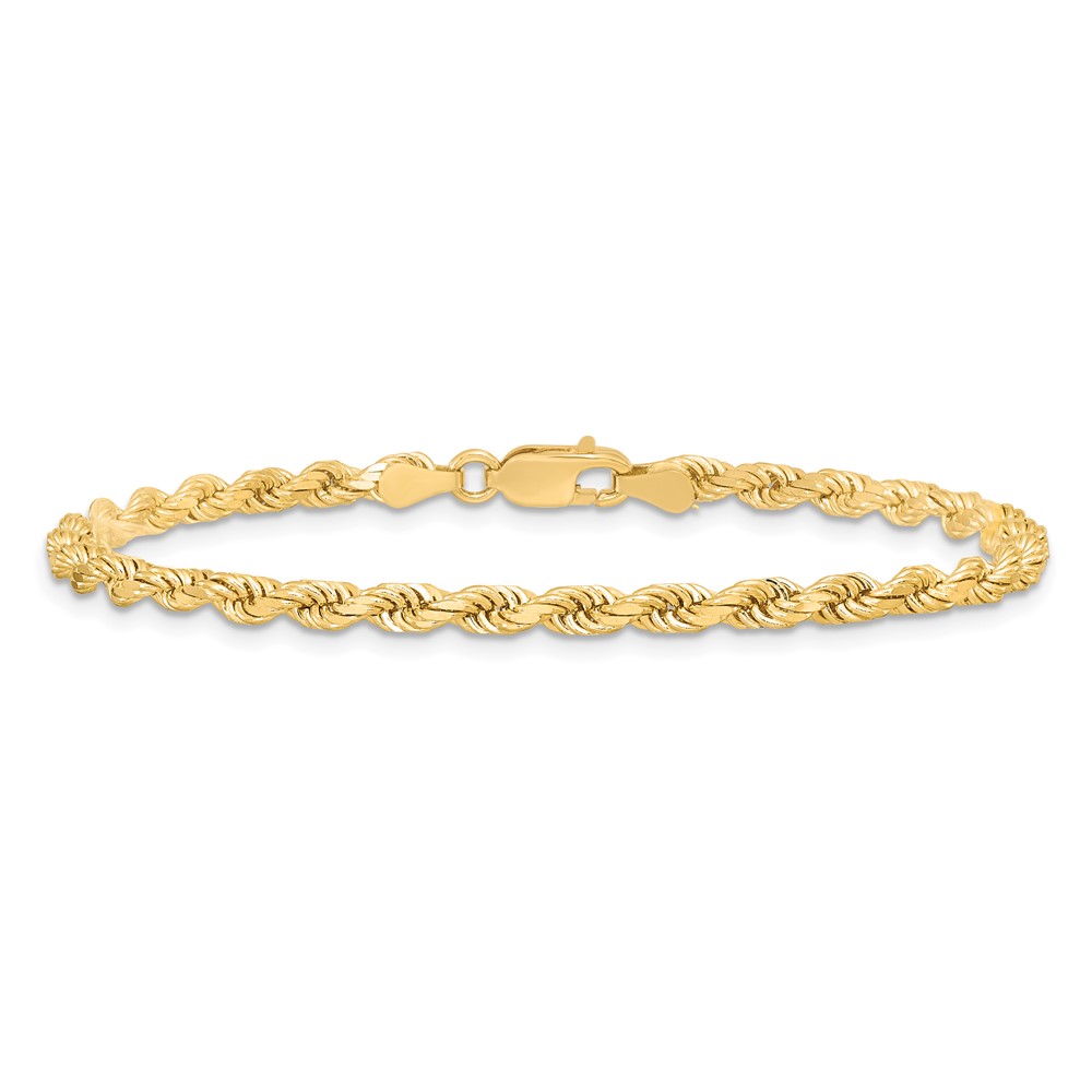 10k 3.5mm Diamond-cut Rope Chain (10K025-8)
