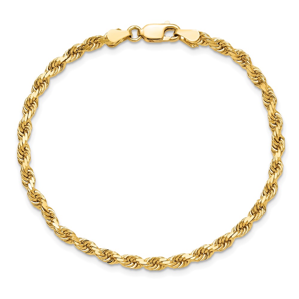 10k 3.5mm Diamond-cut Rope Chain (10K025-8)