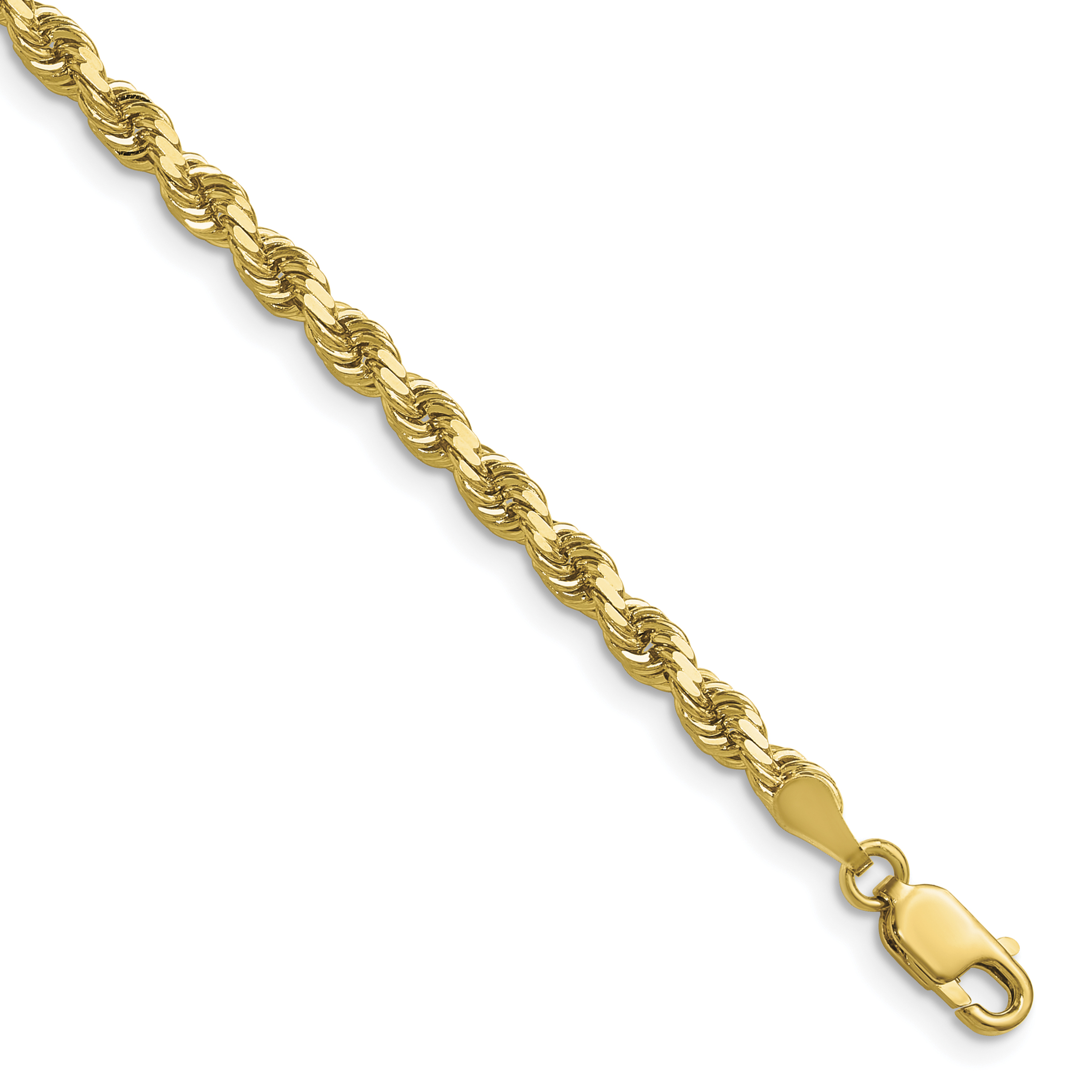 10k 3.5mm Diamond-cut Rope Chain (10K025-20)