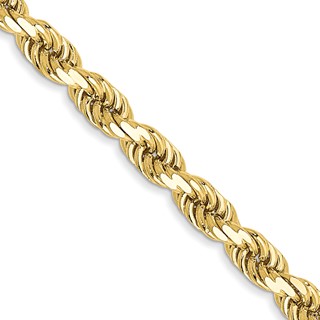 10k 3.5mm Diamond-Cut Rope Chain (Per Inch)