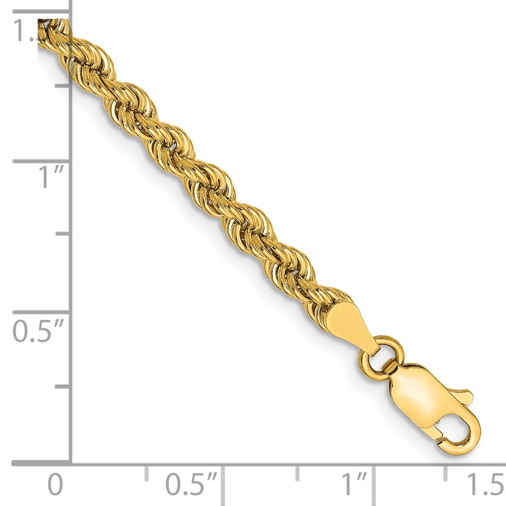 10k 3.65mm Regular Rope Chain (10K025S-7)